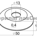 Низ малый на стойку ⌀12 мм, AISI 304, Grit 600, зеркальный – inoxprime.by – 7