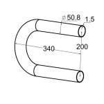 Окончание поручня пандуса Ø50.8 мм, полированный, круглый (AISI 304) k051-999 – inoxprime.by – 10