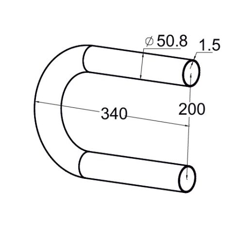 Окончание поручня пандуса Ø50.8 мм, полированный, круглый (AISI 304) k051-999 – inoxprime.by – 5