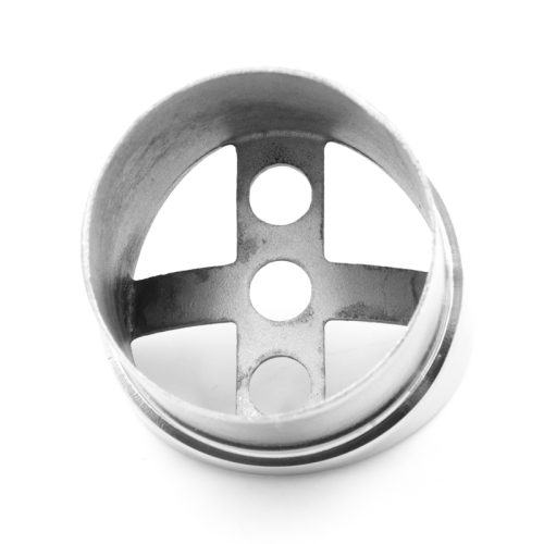 Наконечник седловина на стойку Ø50.8 под поручень Ø50.8 мм, AISI 304, GRIT 600, зеркальный – inoxprime.by – 4