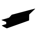 Профиль (203 BLC) L=2200, ПВХ Черный мат, стекло 8.0 мм – inoxprime.by – 5