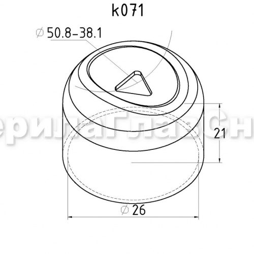 Соединение поручня со стойкой штампованное под 90°, Ø25.4 мм, AISI 304, GRIT 600, зеркальный – inoxprime.by – 5
