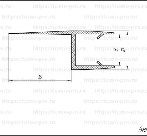 Профиль уплотнительный 2,2 м – inoxprime.by – 3
