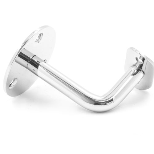 Крепление пристенного поручня с ложементом Ø42.4 мм литое, AISI 304, GRIT 600, зеркальный – inoxprime.by – 3