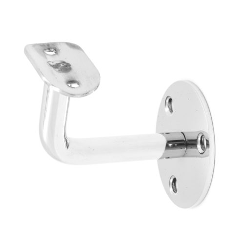 Крепление пристенного поручня с ложементом Ø42.4 мм литое, AISI 304, GRIT 600, зеркальный – inoxprime.by – 2