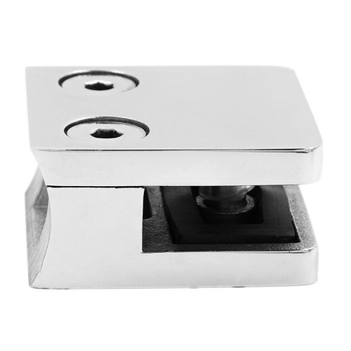 Стеклодержатель литой квадратный, под трубу 38 мм, под стекло 8.0 мм, AISI 304, GRIT 600, зеркальный – inoxprime.by – 3