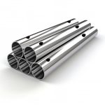Труба с перфорацией Ø12.3 шагом 110 круглая, AISI 304, A554, 25×1.0×6000, GRIT 600 – inoxprime.by – 3